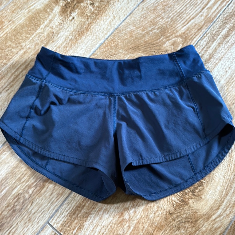 Lululemon Navy Blue Speed Up shorts